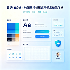 当涂建站-网站UI设计：如何用视觉语言传递品牌信任感