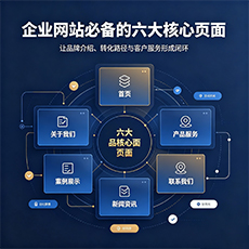 马鞍山建站-企业网站必备的六大核心页面