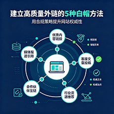 马鞍山建站-建立高质量外链的5种白帽方法